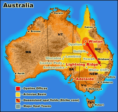 opal map australia
