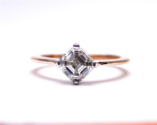 harry culley - asscher cut front view